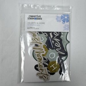 Creative Memories Hearth & Home XL Embellishments 6 Die Cuts 2023 Home I Love Us